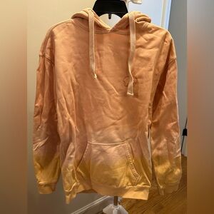Rich Oversized Ombre Hoodie - Pink Yellow / S